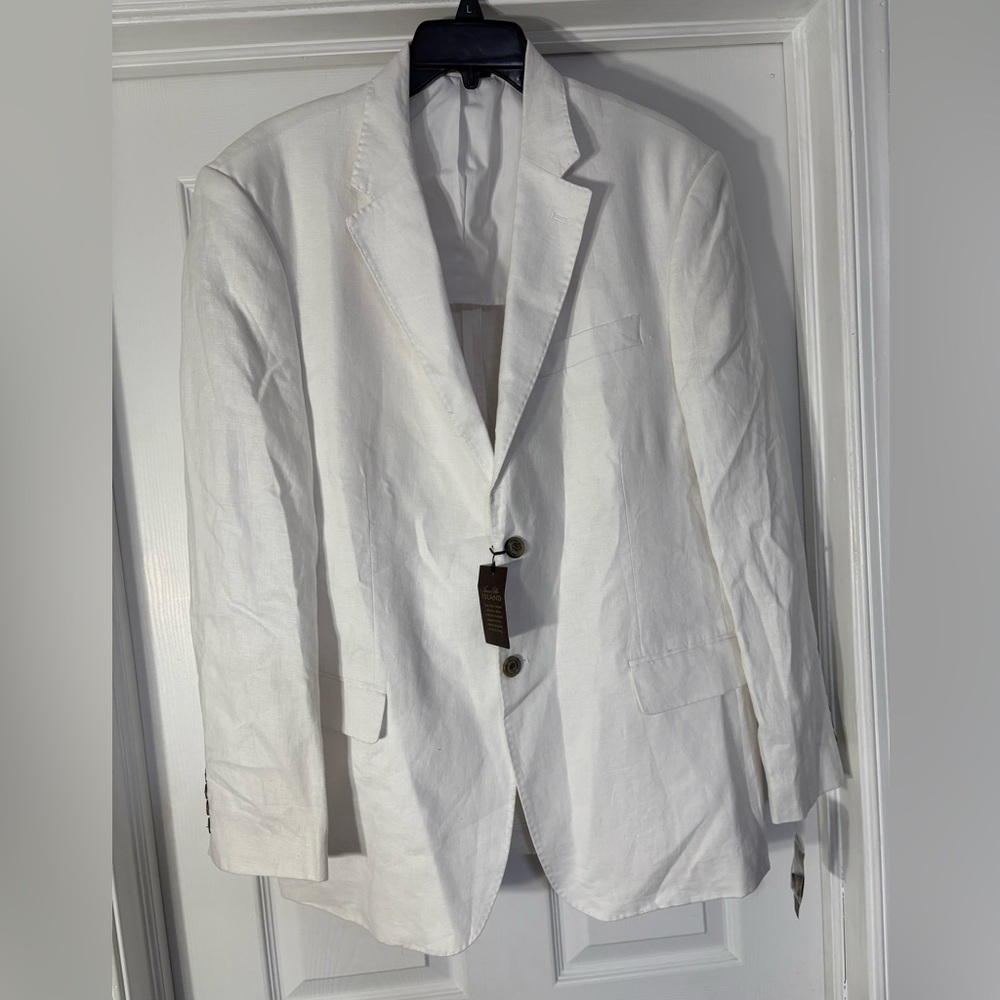 Tasso Elba Classic White Men's Blazer